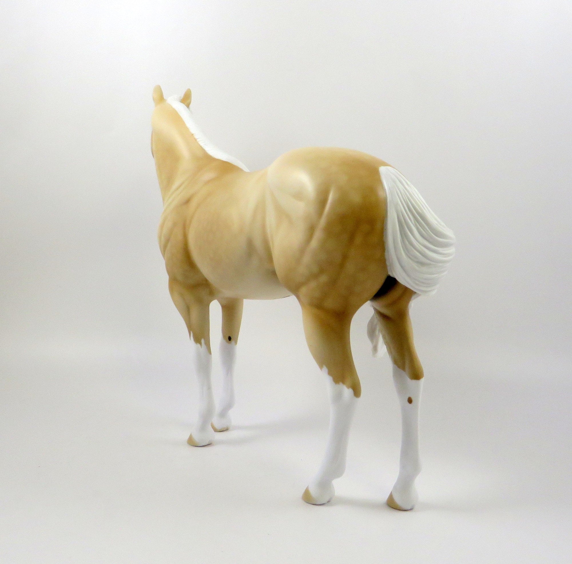 COOKIE MONSTER-OOAK DAPPLE PALOMINO ISH MODEL HORSE 7/26/19