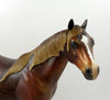 HOW ABOUT THIS COWBOY-OOAK DAPPLE CHESTNUT ISH MODEL HORSE 7/26/19