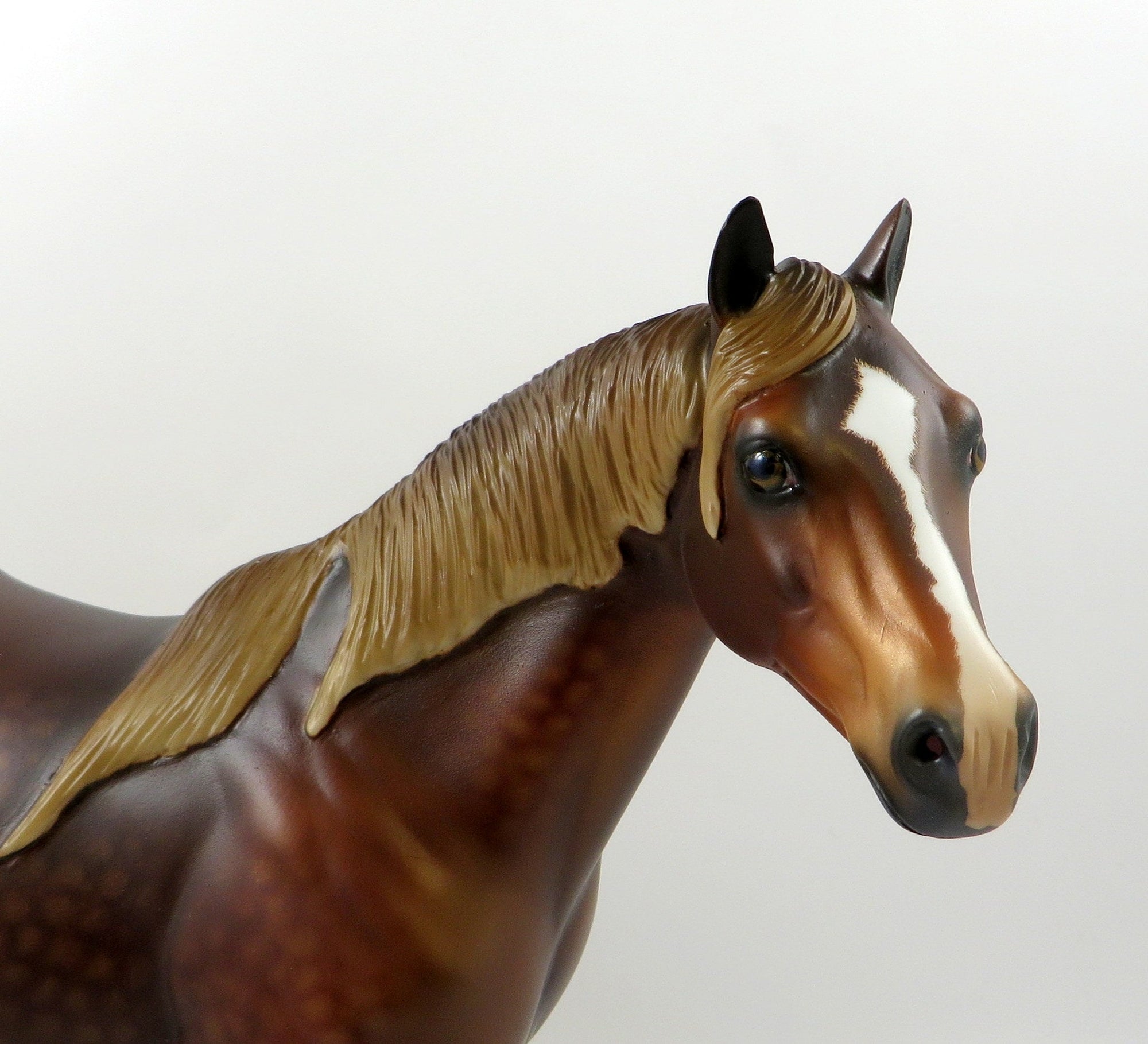 HOW ABOUT THIS COWBOY-OOAK DAPPLE CHESTNUT ISH MODEL HORSE 7/26/19