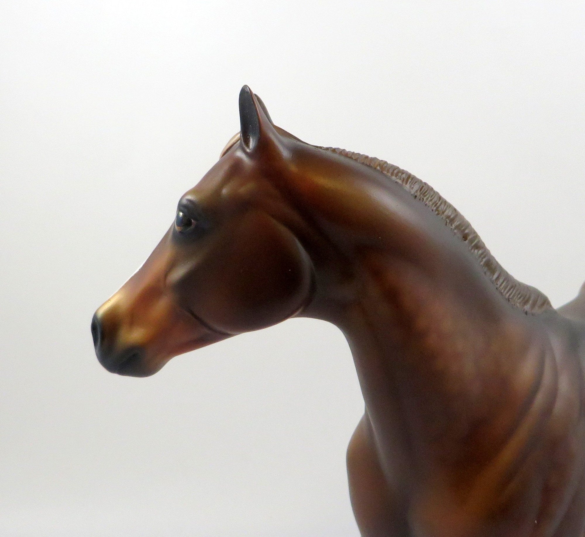 HOW ABOUT THIS COWBOY-OOAK DAPPLE CHESTNUT ISH MODEL HORSE 7/26/19