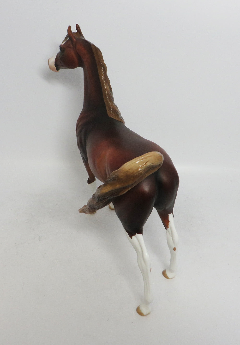 TRIFLE-OOAK DAPPLE CHESTNUT ARABIAN BY AUDREY DIXON WHS 2018