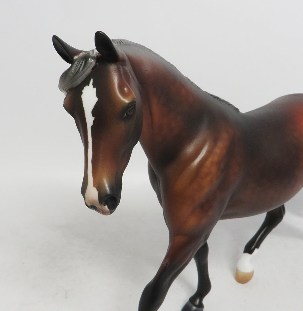 SUGAR AND SPICE-OOAK SILVER BAY PONY MODEL HORSE BY AUDREY DIXON WHS 2018