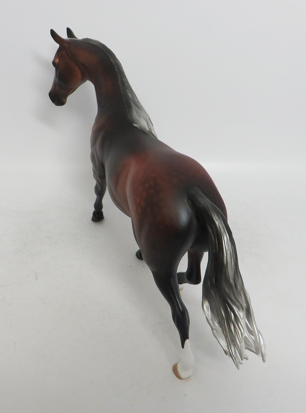 SUGAR AND SPICE-OOAK SILVER BAY PONY MODEL HORSE BY AUDREY DIXON WHS 2018