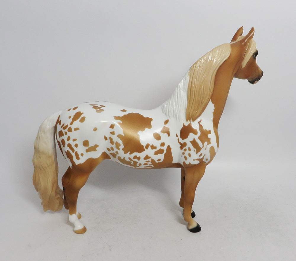 SPRITZ-OOAK PALOMINO PINTO MORGAN  MODEL HORSE WHS 2018