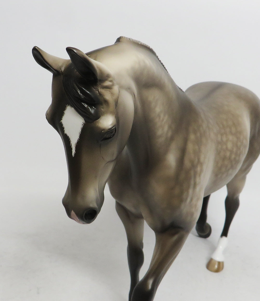 MR. POTTER- OOAK DAPPLED BUCKSKIN THOROUGHBRED BY SHERYL LEISURE