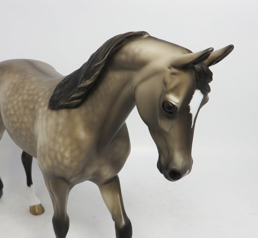MR. POTTER- OOAK DAPPLED BUCKSKIN THOROUGHBRED BY SHERYL LEISURE