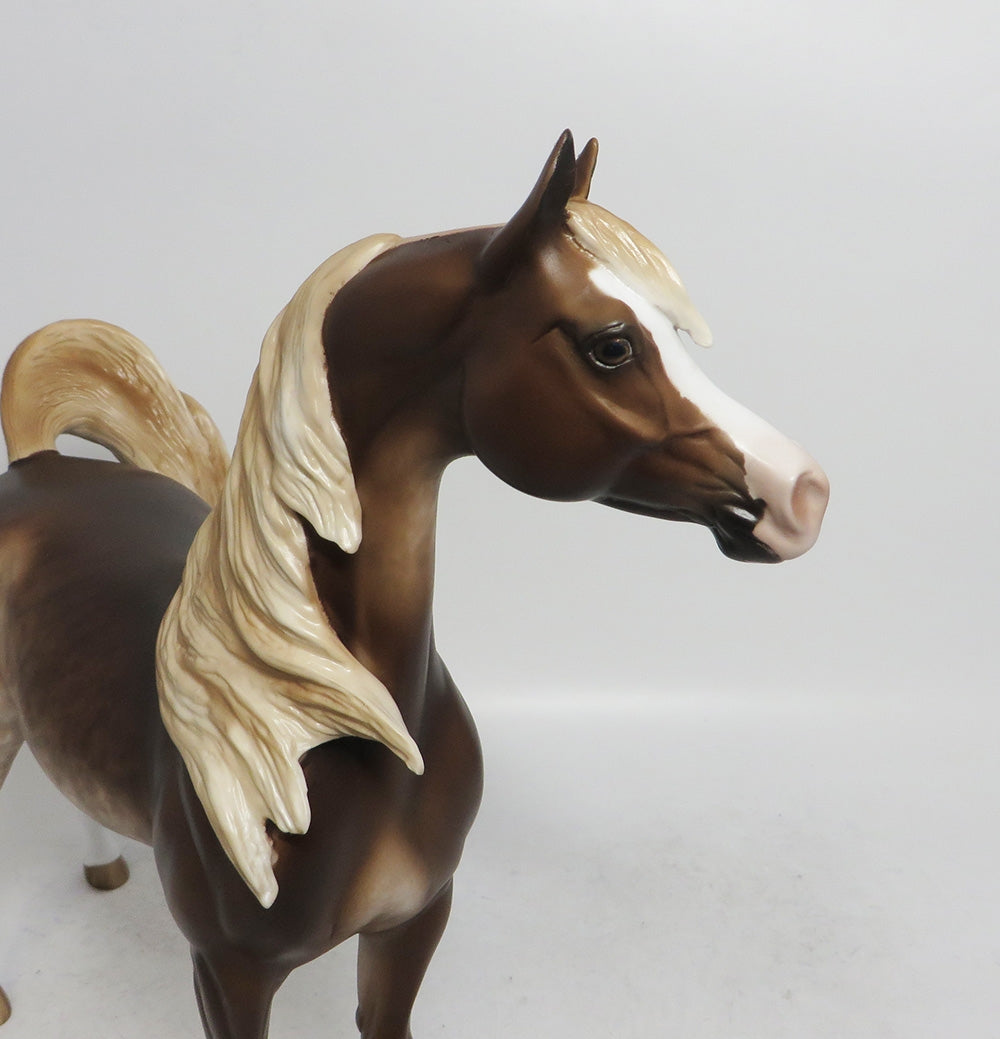 SCHWARTZ- OOAK CHESTNUT SABINO ARABIAN BY SHERYL LEISURE