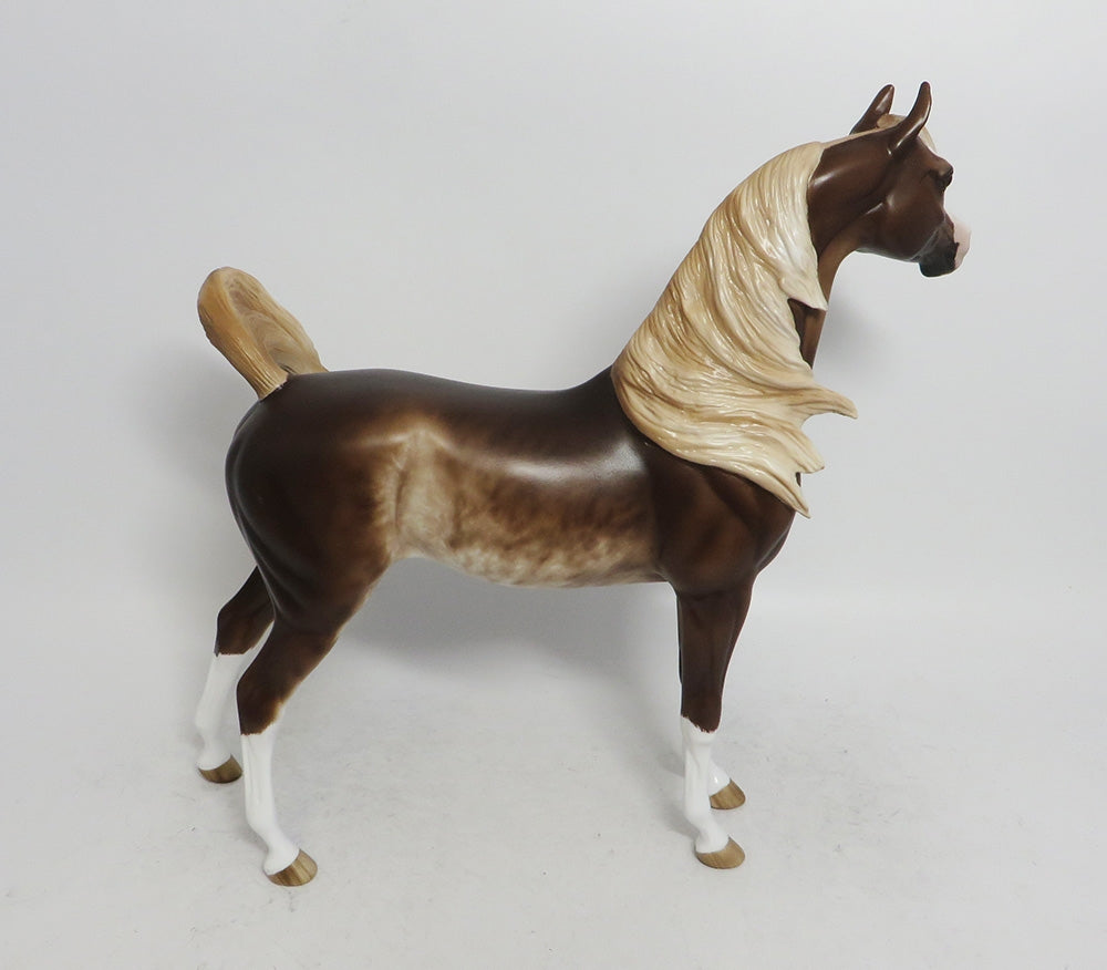 SCHWARTZ- OOAK CHESTNUT SABINO ARABIAN BY SHERYL LEISURE