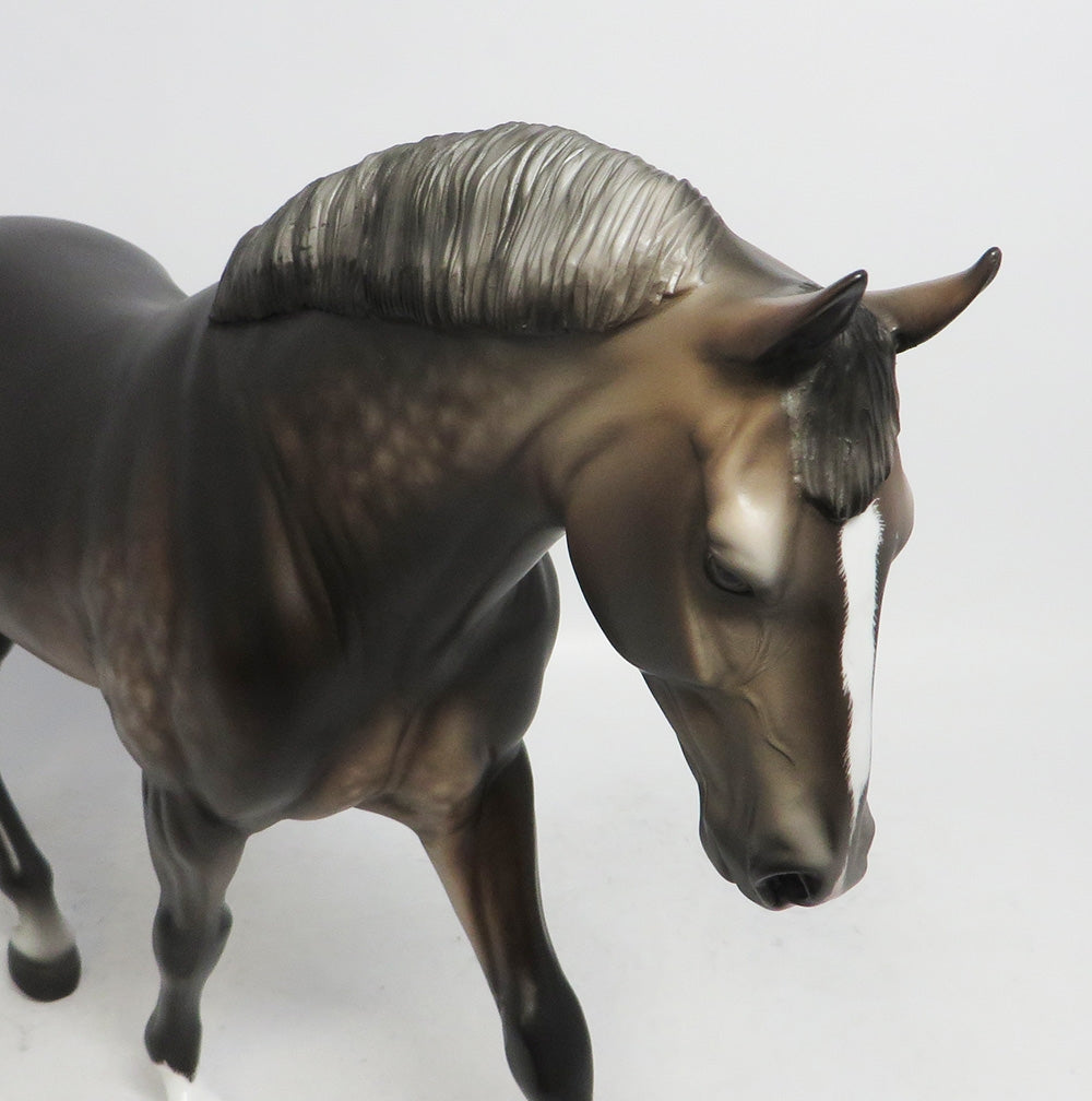 PHIL- OOAK DAPPLED BAY GOING GREY BY SHERYL LEISURE