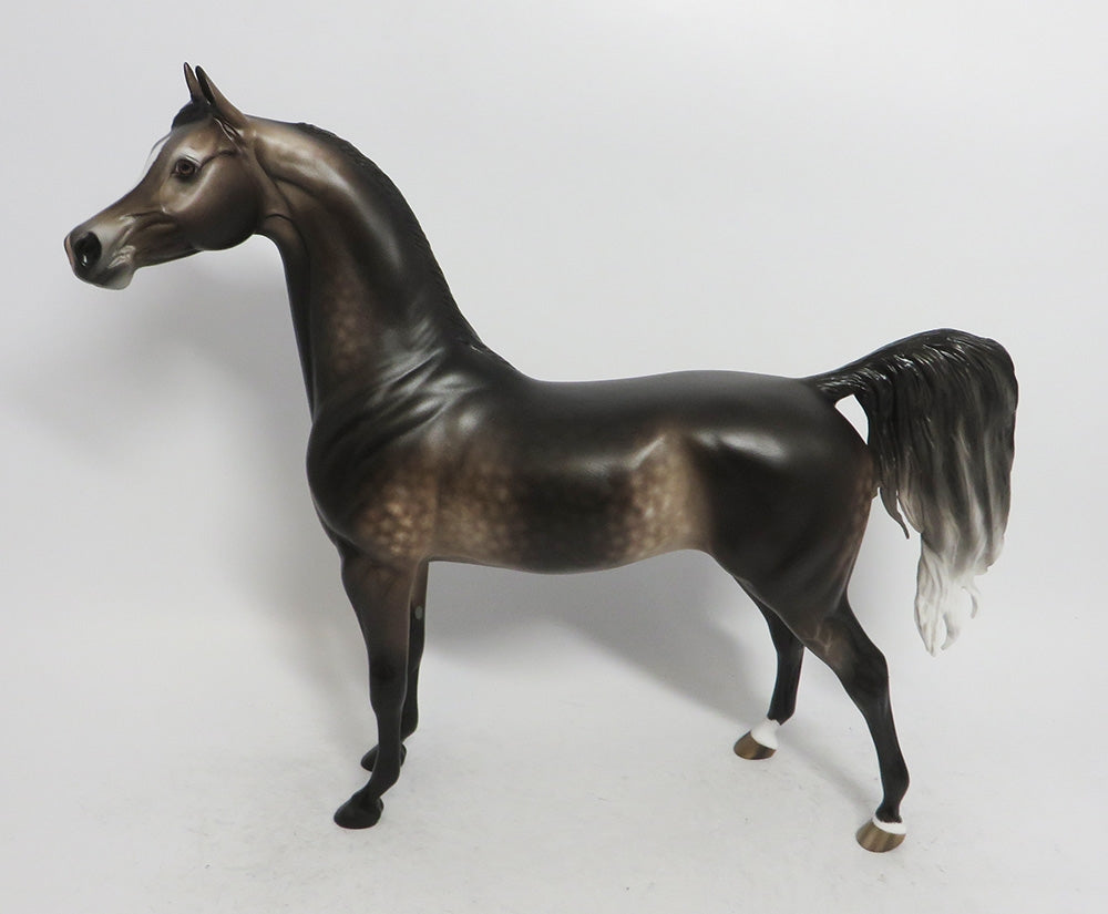 ANGEL WINGS - OOAK BAY GOING GREY DAPPLED ARABIAN BY SHERYL LEISURE