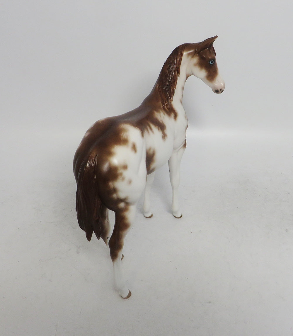 BETTY-OOAK ETHCED CHESTNUT SABINO WEANLING MODEL HORSE BY SHERYL LEISURE WHS 2018