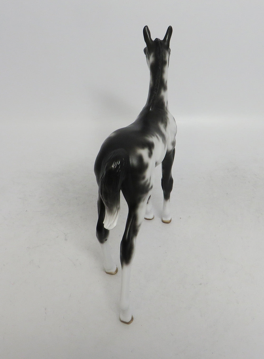 VERA-OOAK BLACK SABINO FOAL MODEL HORSE BY SHERYL LEISURE WHS 201