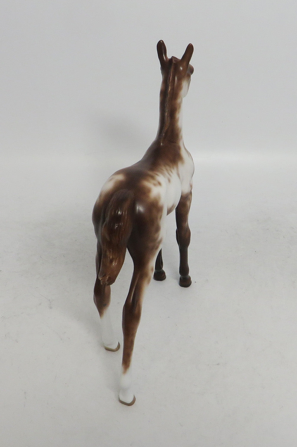 JUDY-OOAK CHESTNUT SABINO FOAL MODEL HORSE BY SHERYL LEISURE WHS 2018