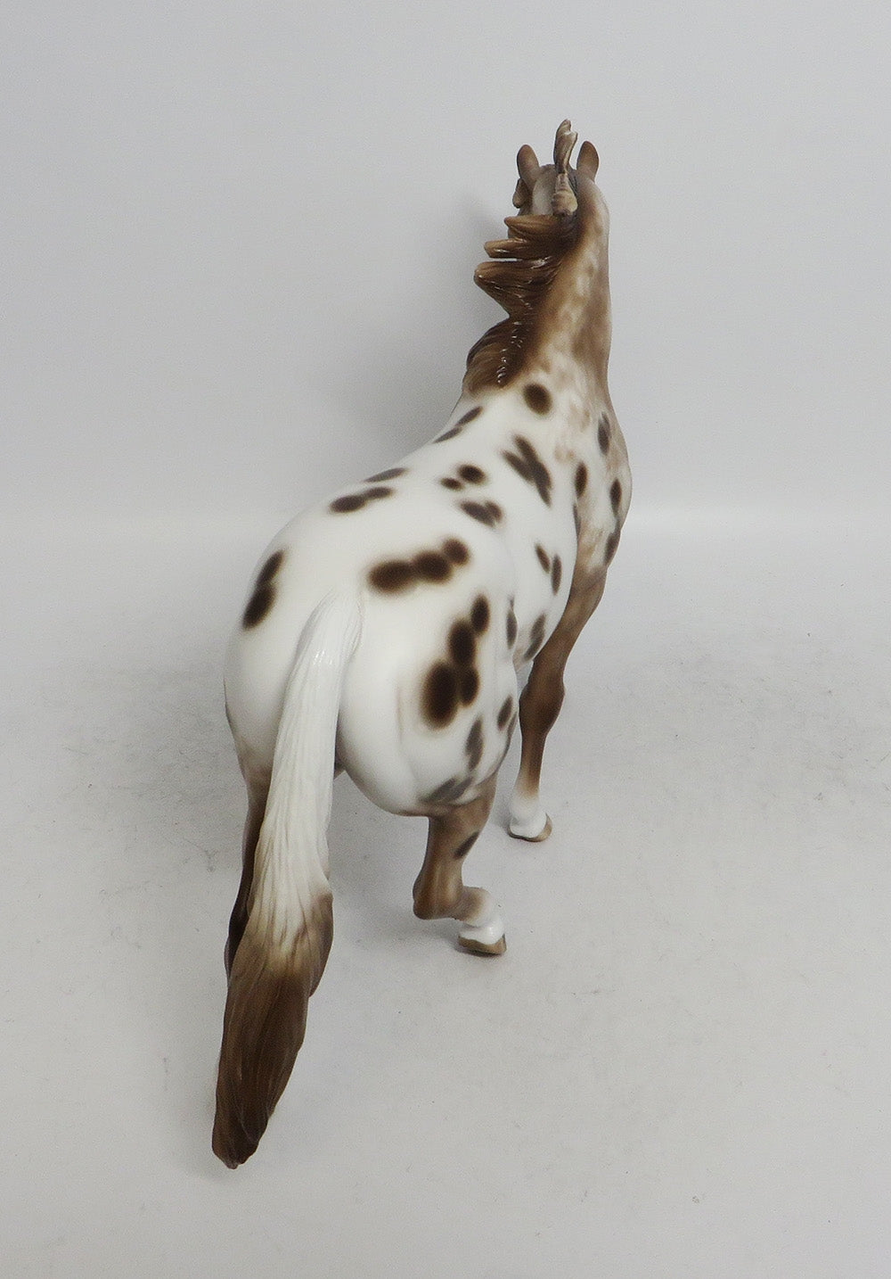 SCUT-OOAK CHESTNUT APPALOOSA PONY MODEL HORSE BY SHERYL LEISURE WHS 2018