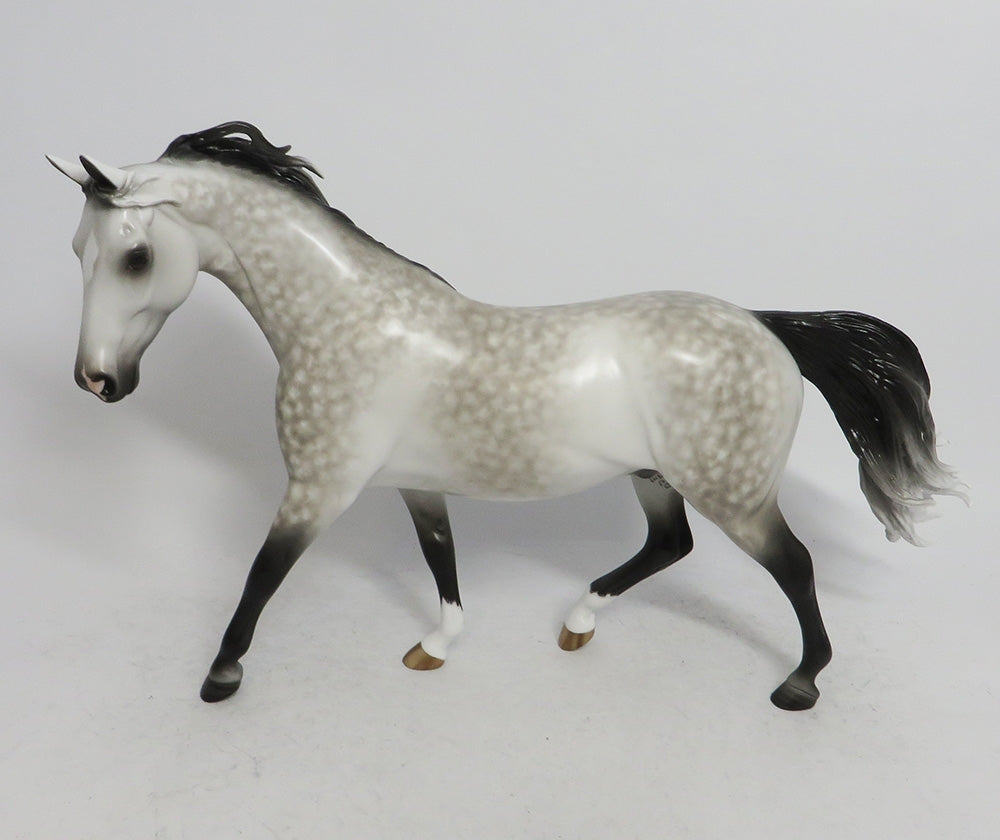 RALPHIE-OOAK STAR DAPPLE GREY PONY MODEL HORSE BY SHERYL LEISURE WHS 2018