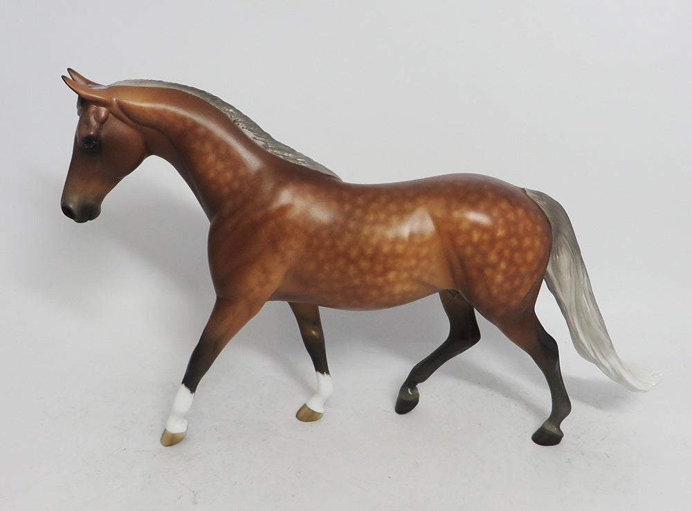EMMA-OOAK SILVER DAPPLE BAY PONY MODEL HORSE BY SHERYL LEISURE WHS 2018