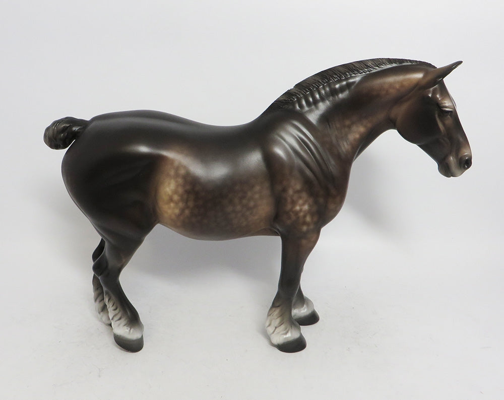 ROSEMARY-OOAK DAPPLE BAY GOING GREY HEAVY DRAFT MARE BY SHERYL LEISURE WHS 2018