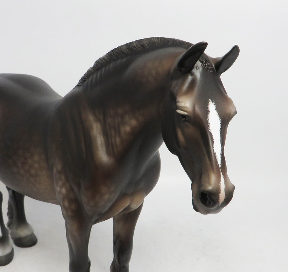 ROSEMARY-OOAK DAPPLE BAY GOING GREY HEAVY DRAFT MARE BY SHERYL LEISURE WHS 2018