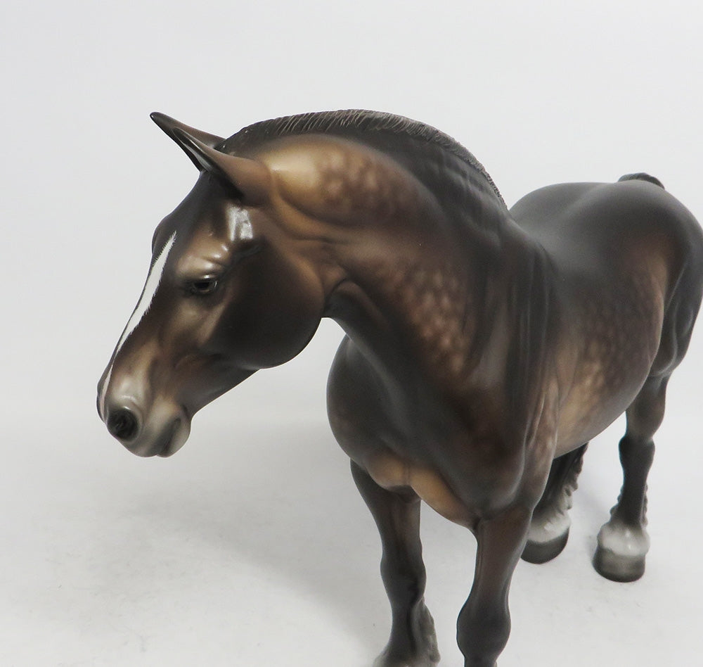 ROSEMARY-OOAK DAPPLE BAY GOING GREY HEAVY DRAFT MARE BY SHERYL LEISURE WHS 2018