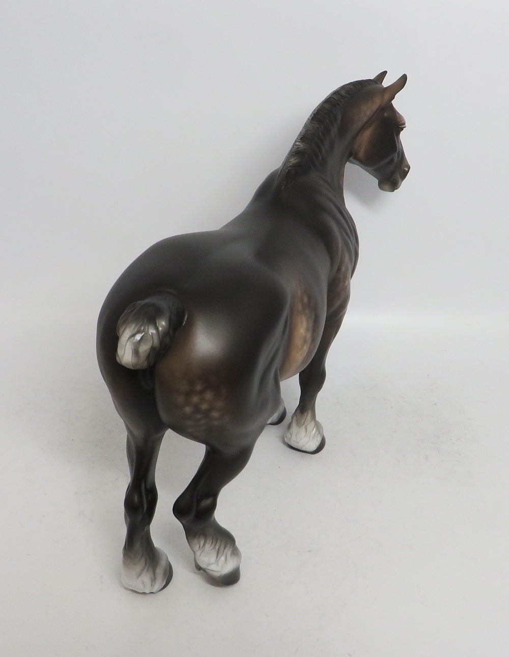 ROSEMARY-OOAK DAPPLE BAY GOING GREY HEAVY DRAFT MARE BY SHERYL LEISURE WHS 2018