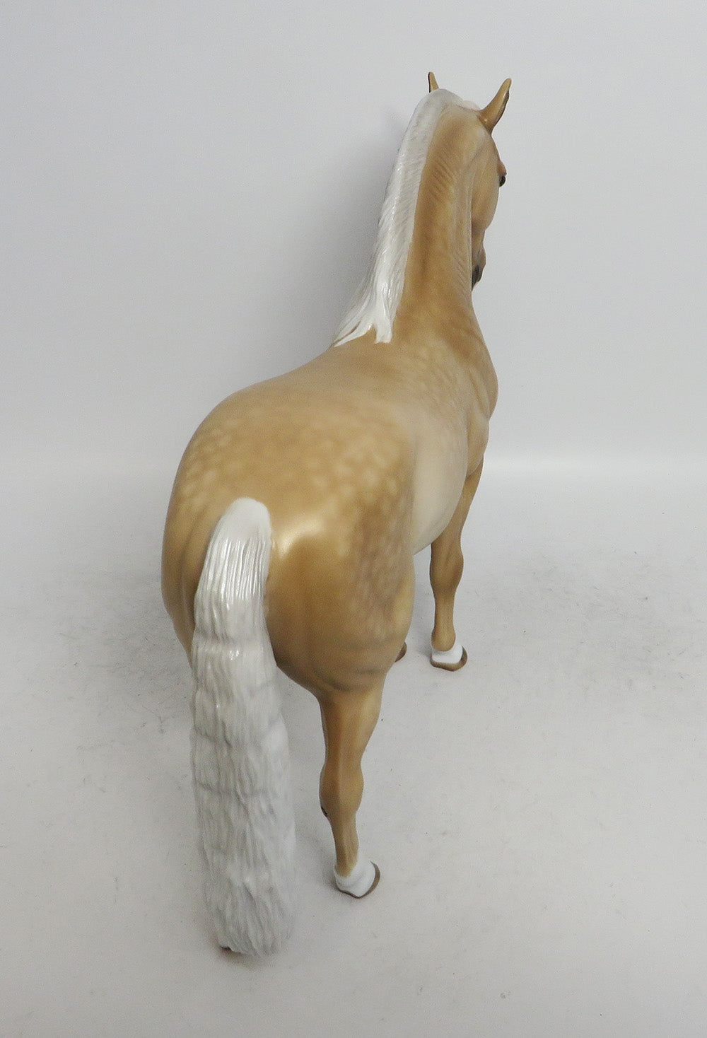 WAVERLY-OOAK STAR DAPPLE PALOMINO ANDALUSIAN MODEL HORSE BY SHERYL LEISURE WHS 2018
