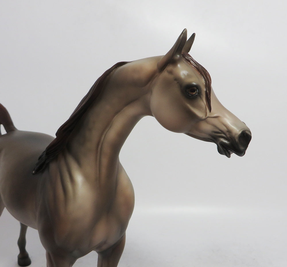 NUTMEG- OOAK CUSTOM ARABIAN ROSE GREY BY JULIE KEIM WHS 2018