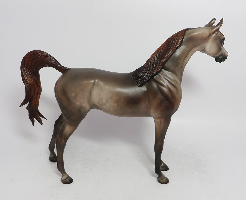 NUTMEG- OOAK CUSTOM ARABIAN ROSE GREY BY JULIE KEIM WHS 2018