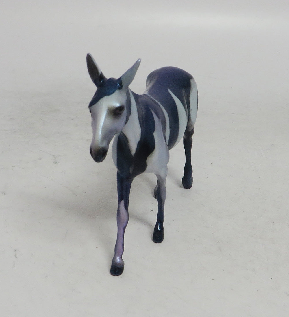 SNOW FALL- OOAK BLUE MULE HOLIDAY DECORATOR WHS 2018 BY JULIE KEIM