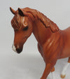 GOLDEN-OOAK CHESTNUT PONY MODEL HORSE 6/1/18