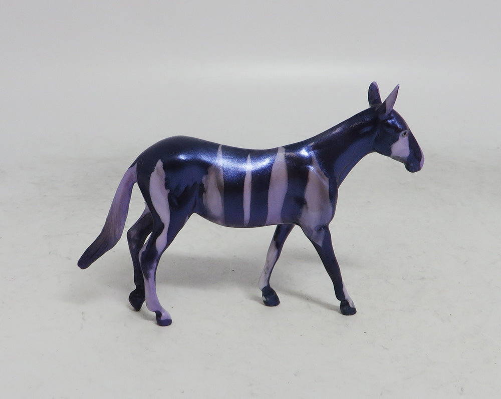 SNOW DRIFT - OOAK PURPLE  MULE HOLIDAY DECORATOR WHS 2018 BY JULIE KEIM