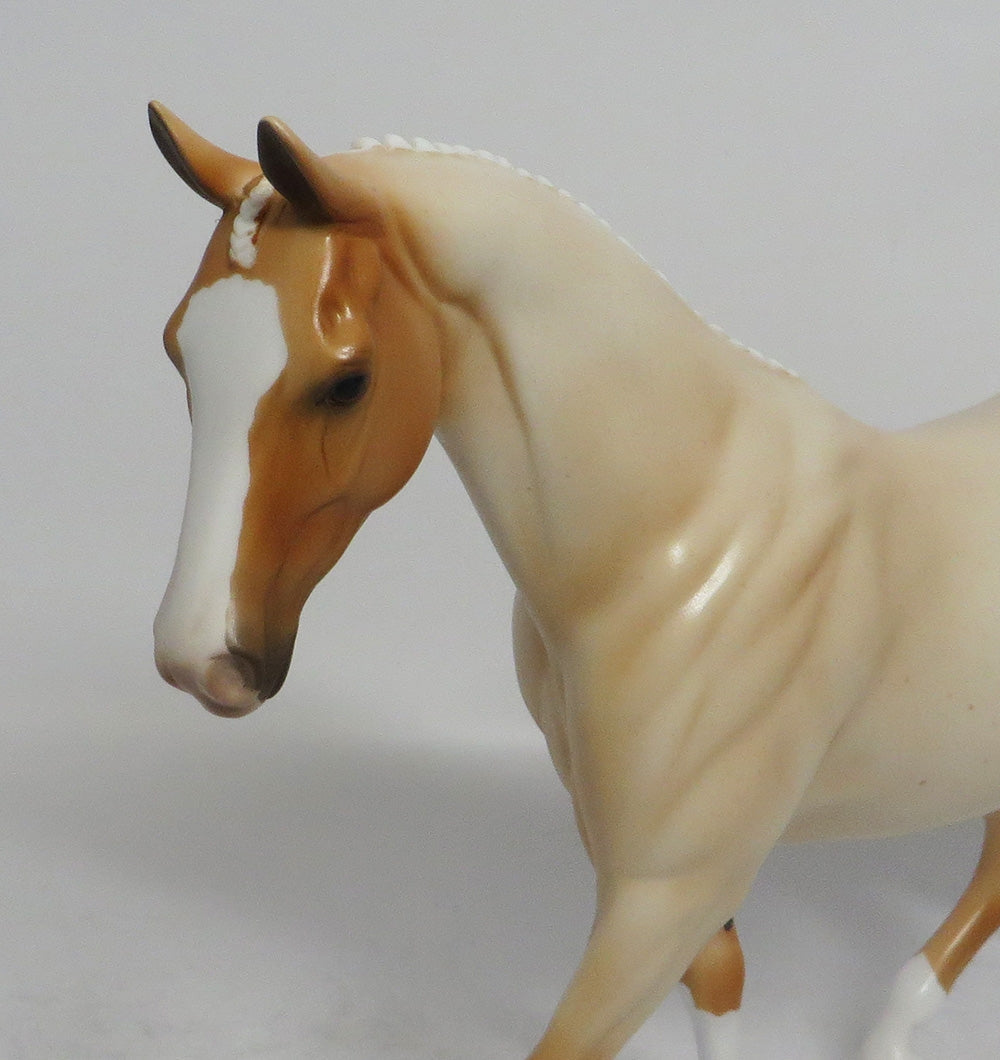 SHOW ME - OOAK PALOMINO ROAN PONY MODEL HORSE SHCF2018