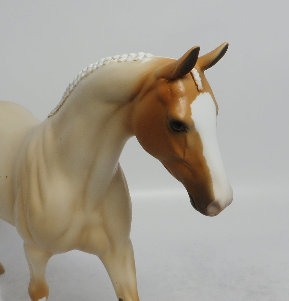 SHOW ME - OOAK PALOMINO ROAN PONY MODEL HORSE SHCF2018