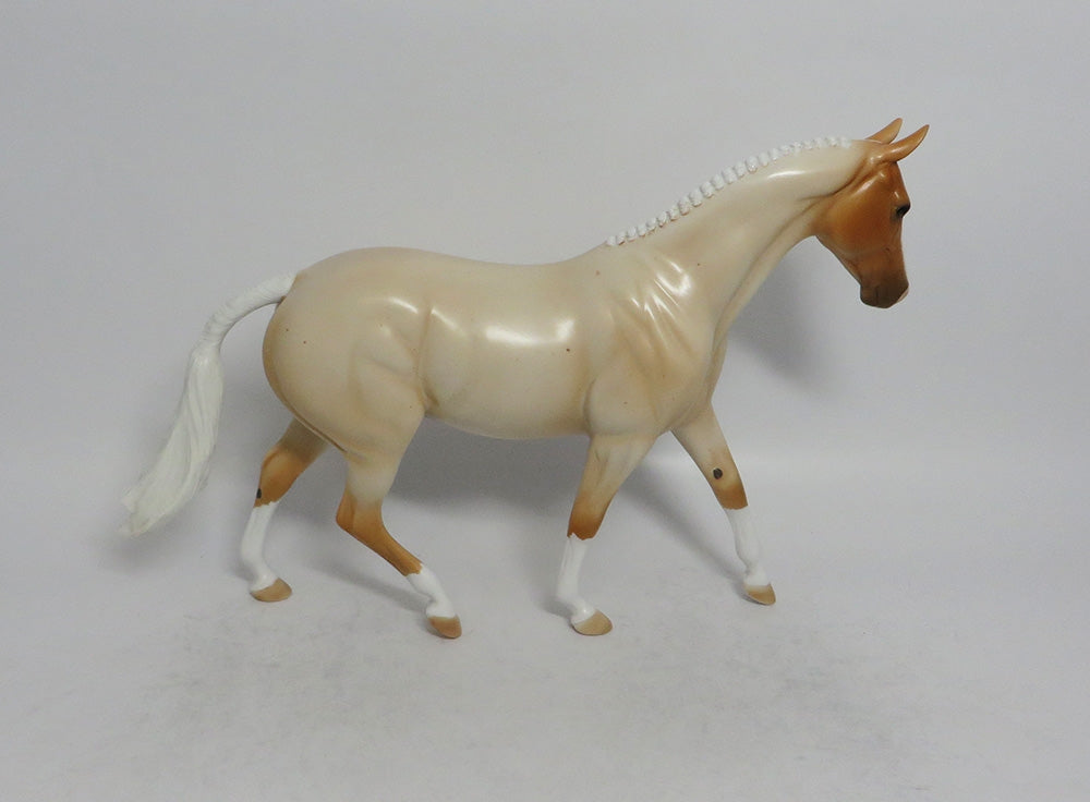 SHOW ME - OOAK PALOMINO ROAN PONY MODEL HORSE SHCF2018