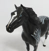 BLACK BLAZE- OOAK DECORATOR TRIBE MUSTANG MODEL HORSE
