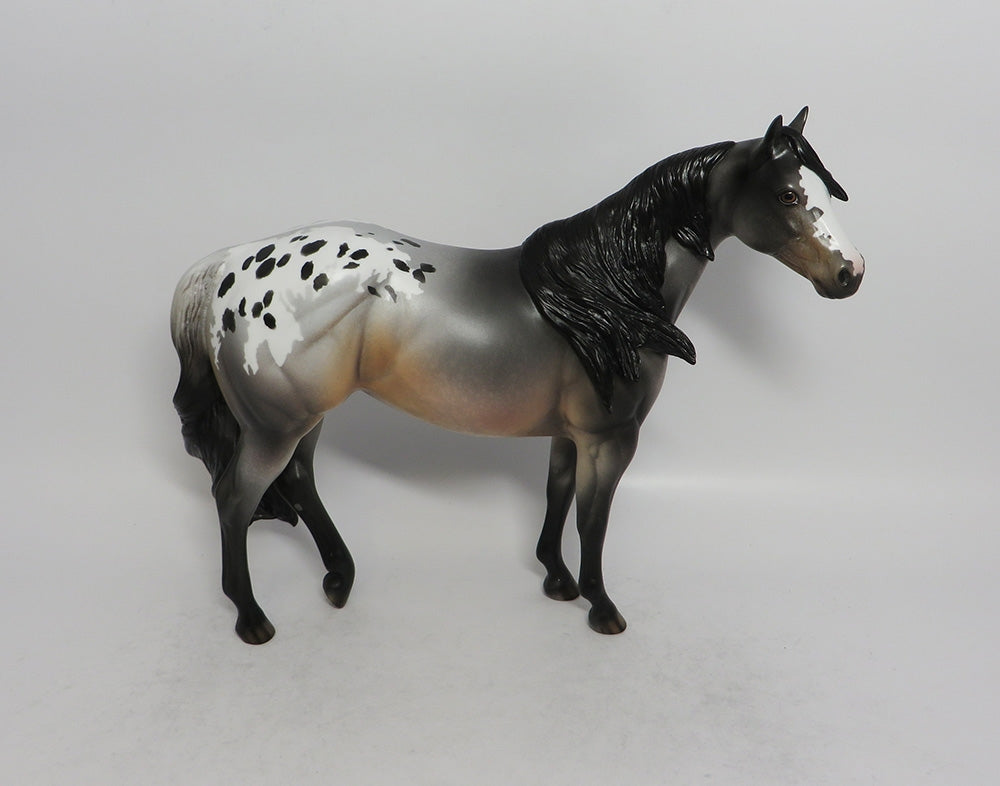 PLAY TA WIN - OOAK BAY APPALOOSA ISH MODEL HORSE MW2018
