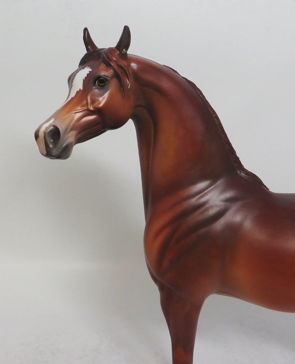 HAYSTACK-OOAK CHESTNUT ARABIAN MODEL HORSE SHCF 2018