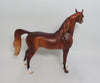 WHERE ITS AT - OOAK DAPPLE CHESTNUT ARABIAN MODEL HORSE MW2018