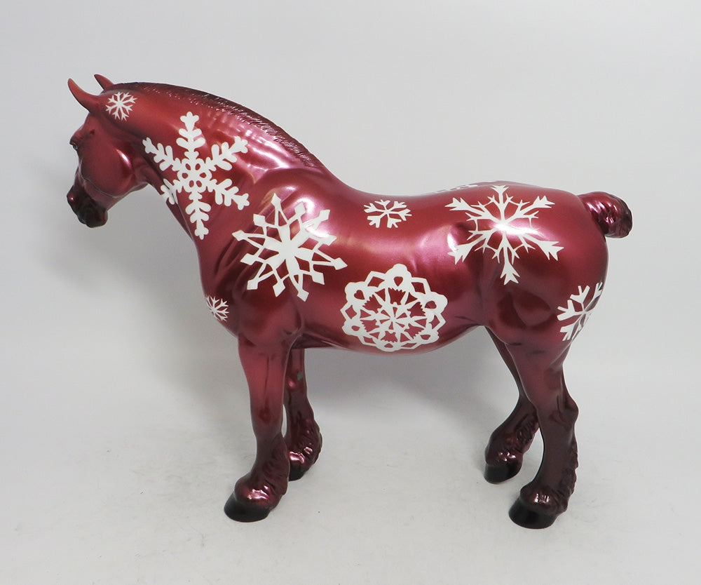 CRANBERRY-OOAK BUNNY HEAVY DRAFT MARE MODEL HORSE BY AMANDA WHS 2018