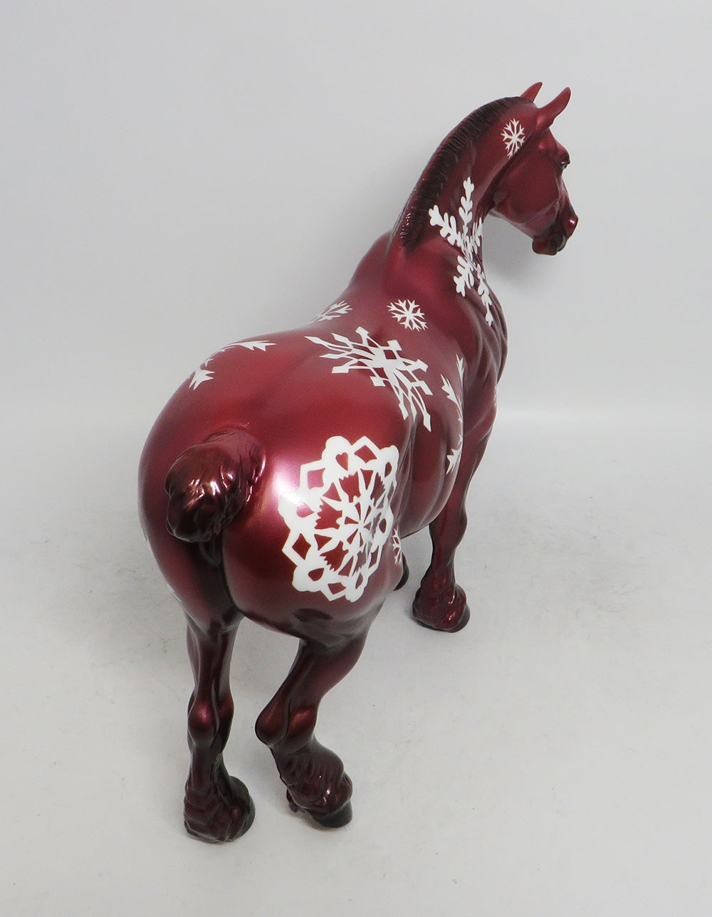 CRANBERRY-OOAK BUNNY HEAVY DRAFT MARE MODEL HORSE BY AMANDA WHS 2018