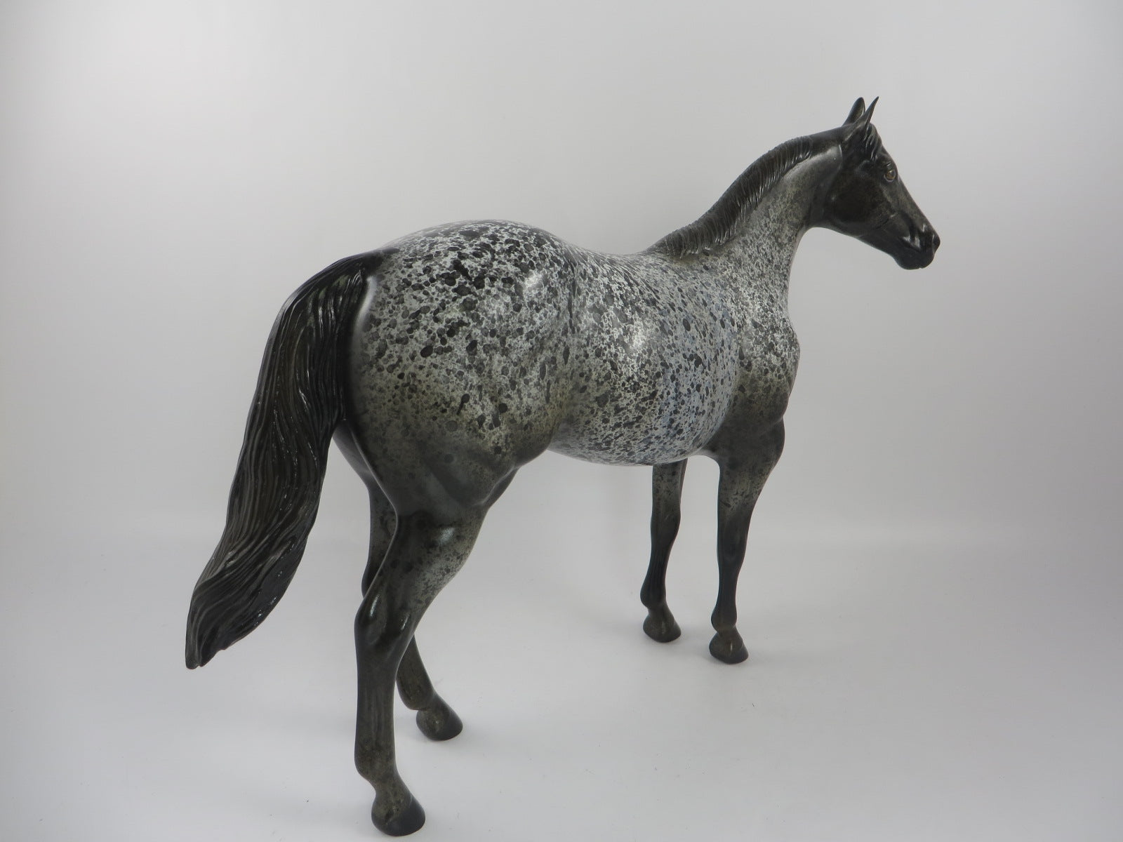 FLASH IN THE PANTS - OOAK APPALOOSA  ISH MODEL HORSE BY AL KATT PJ20