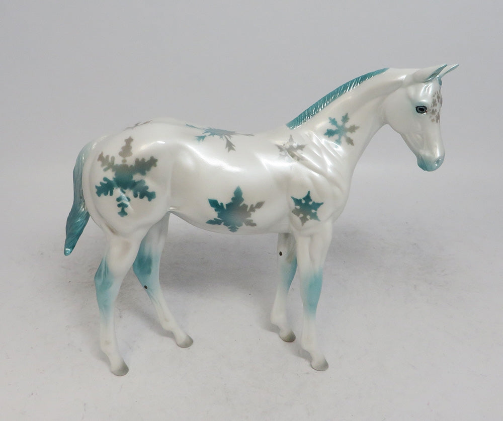 SLEIGH BELLS RING- LE-2 SNOWFLAKE WEANLING MODEL HORSE BY AUDREY DIXON WHS