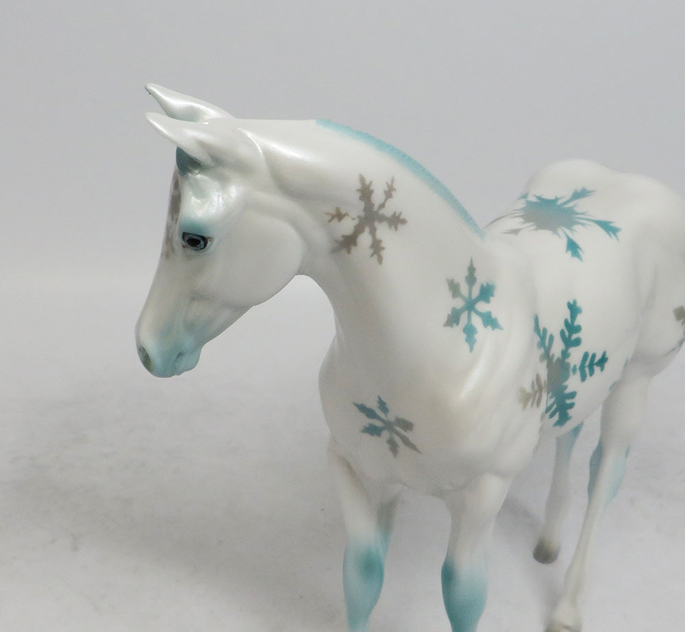 SLEIGH BELLS RING- LE-2 SNOWFLAKE WEANLING MODEL HORSE BY AUDREY DIXON WHS