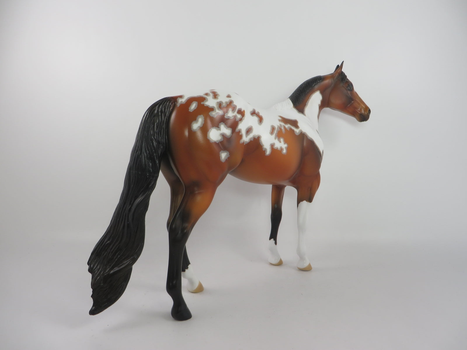 PILLOW FIGHT - OOAK BAY PAINT ISH MODEL HORSE BY AL KATT PJ20