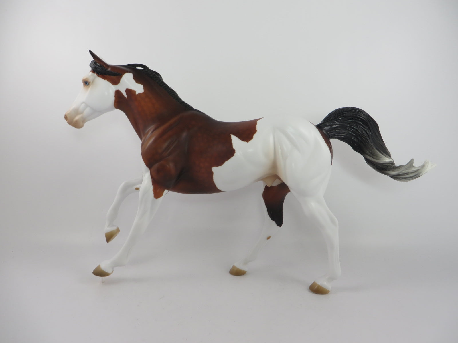 LIKE A CHAMPION - OOAK DAPPLE BAY PINTO FOUNDATION QUARTER HORSE WITH PEG BY AUDREY DIXON SB20