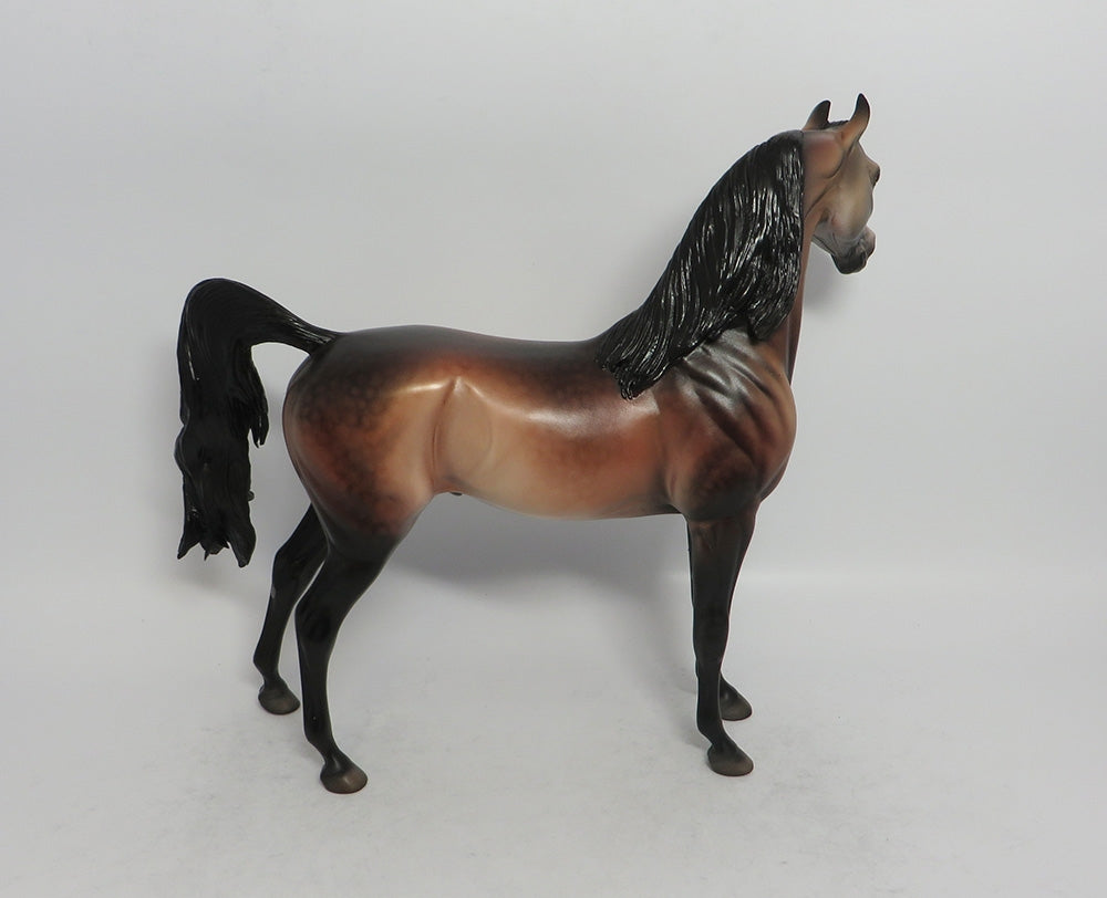 STORM BREAKER - OOAK DAPPLE BAY ARABIAN MODEL HORSE MW2018
