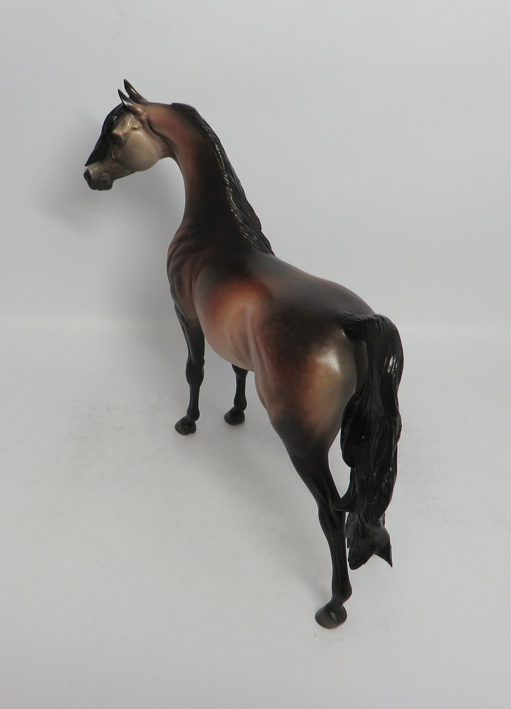 STORM BREAKER - OOAK DAPPLE BAY ARABIAN MODEL HORSE MW2018