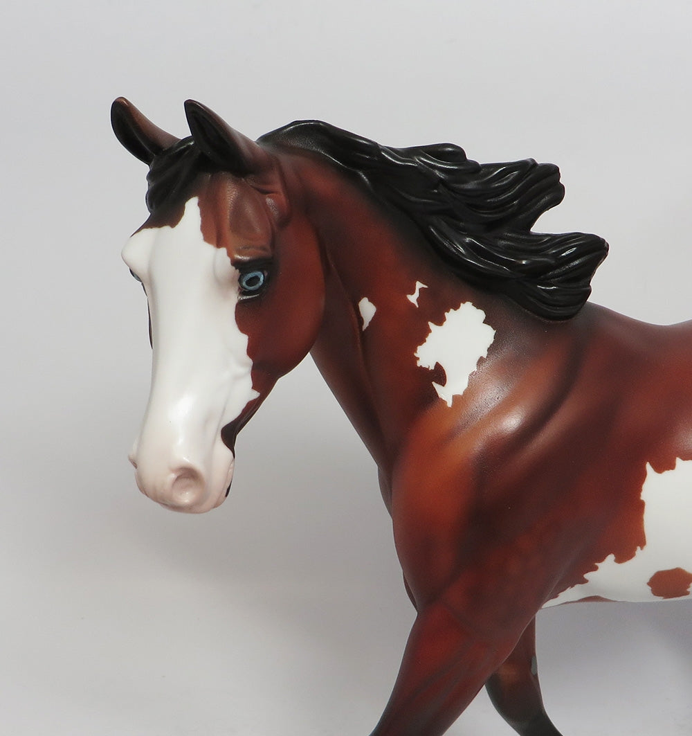 PENNYWISE - LE5 DAPPLE BAY PINTO PALOUSE MODEL HORSE SHCF2018