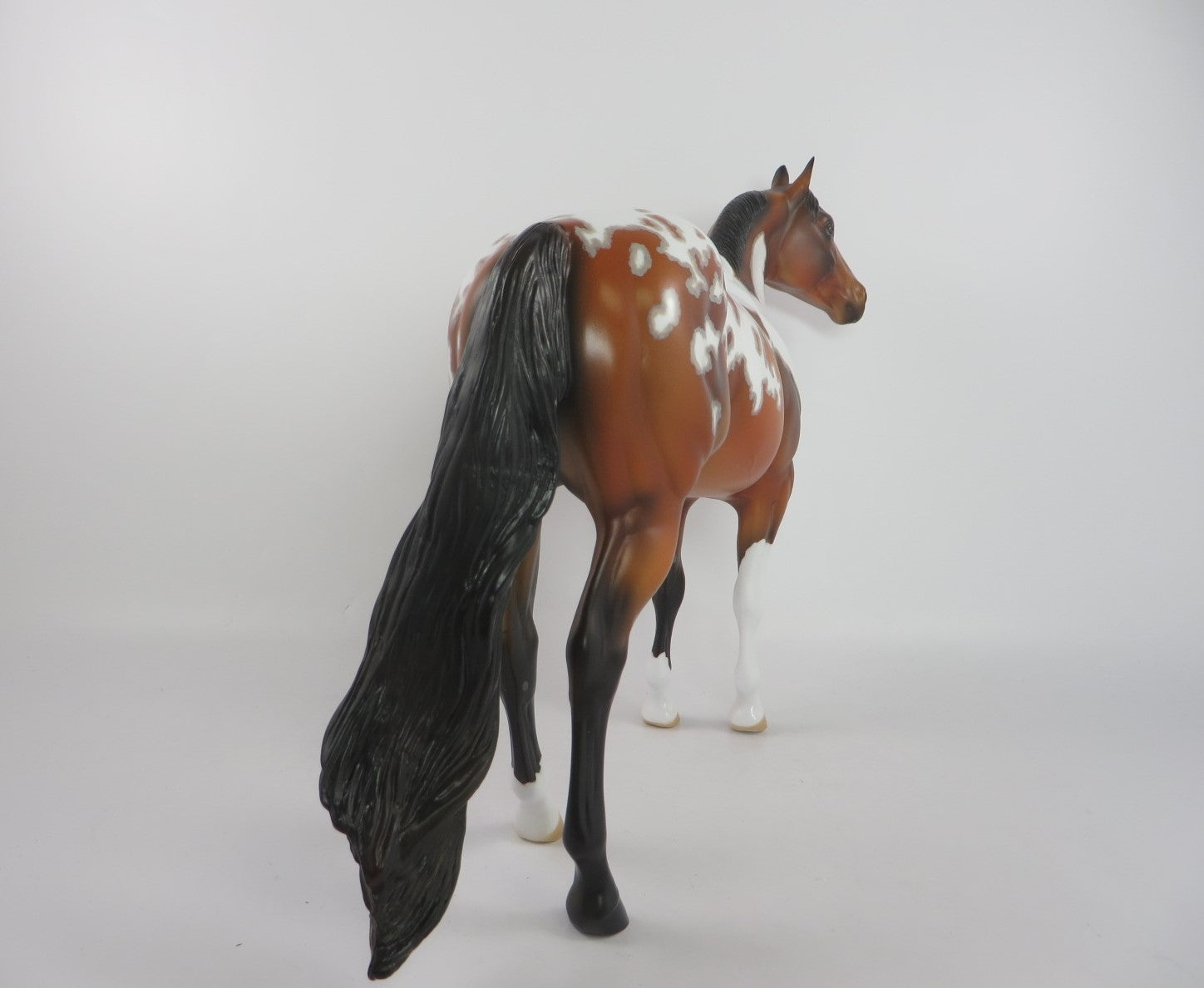PILLOW FIGHT - OOAK BAY PAINT ISH MODEL HORSE BY AL KATT PJ20