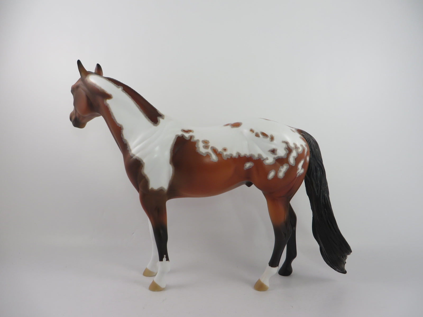 PILLOW FIGHT - OOAK BAY PAINT ISH MODEL HORSE BY AL KATT PJ20