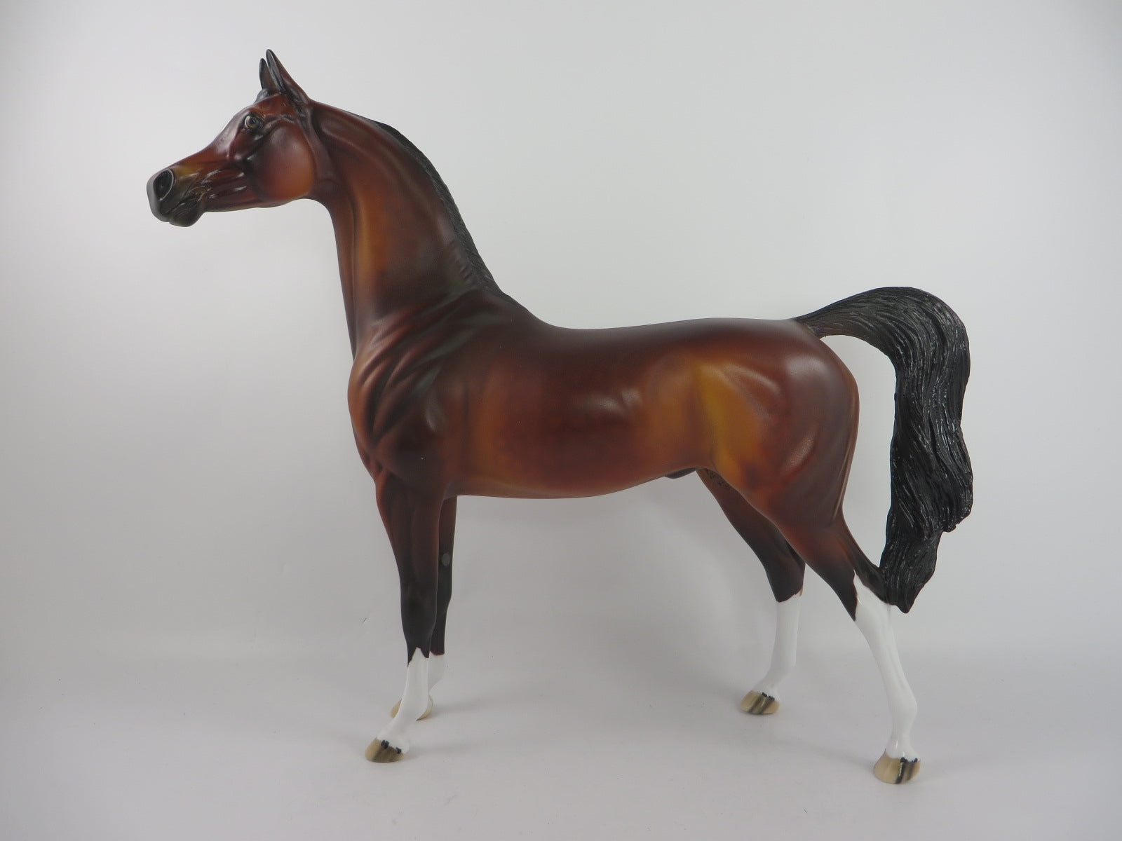 SHARED SECRET - OOAK BAY ARABIAN MODEL HORSE BY DAWN QUICK PJ20